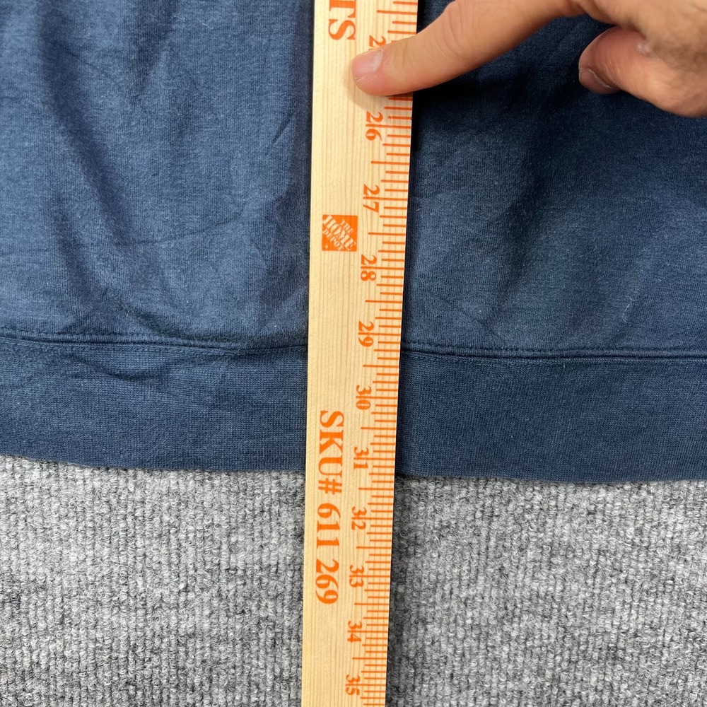 CSG Commuter Hoodie Mens 3XL Cotton Blue Kangaroo Pocket Training Athleisure - Picture 4 of 14